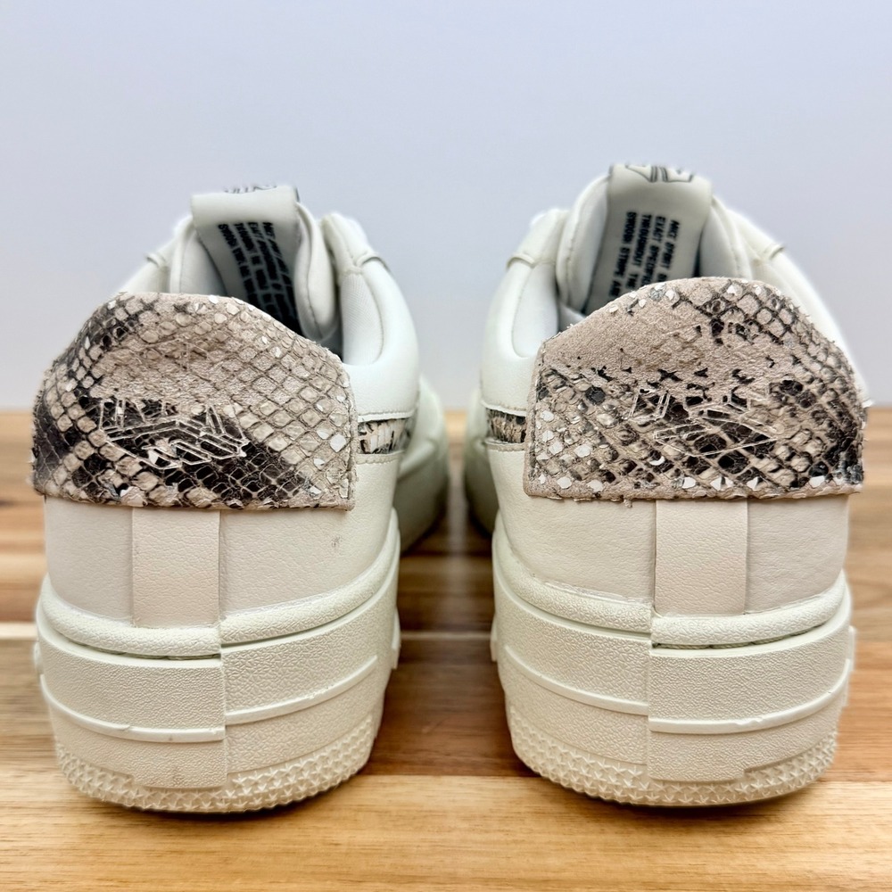Nike Air Force 1 Pixel Sail Desert Sand Snakeskin CV8481-101 Womens 7 - Picture 5 of 10